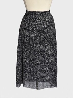 Japra Printed Sheer Overlay Maxi Skirt